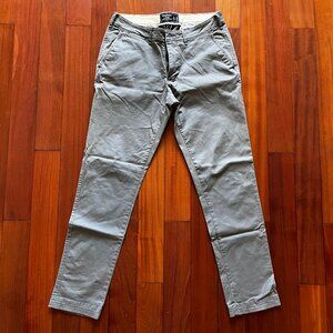 Abercrombie & Fitch Athletic Slim Chinos W31 L32 Gray Pants